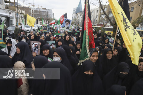 گزارش تصویری | تجمع مهاجرین ملل اسلامی در محکومیت شهادت رهبر انقلاب - مشهد