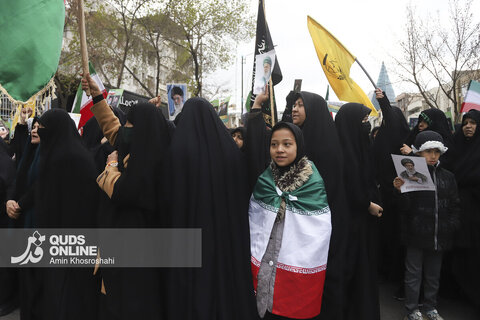 گزارش تصویری | تجمع مهاجرین ملل اسلامی در محکومیت شهادت رهبر انقلاب - مشهد