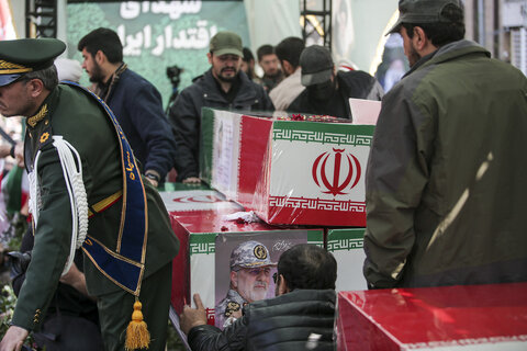 تشییع پیکر مطهر فرماندهان عالی رتبه و جمعی از شهدای تهران
