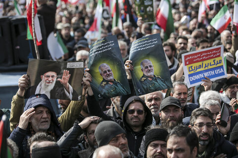تشییع پیکر مطهر فرماندهان عالی رتبه و جمعی از شهدای تهران