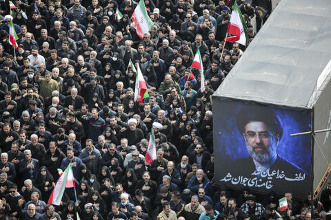 تشییع پیکر مطهر فرماندهان عالی رتبه و جمعی از شهدای تهران