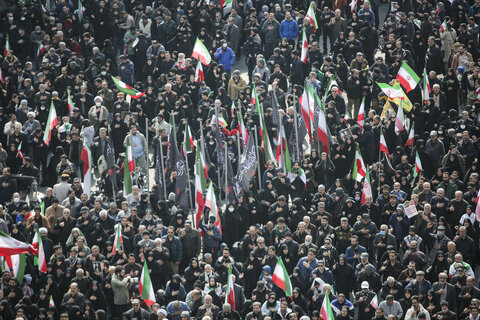 تشییع پیکر مطهر فرماندهان عالی رتبه و جمعی از شهدای تهران