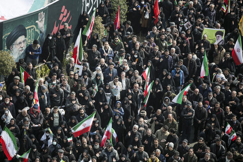 تشییع پیکر مطهر فرماندهان عالی رتبه و جمعی از شهدای تهران