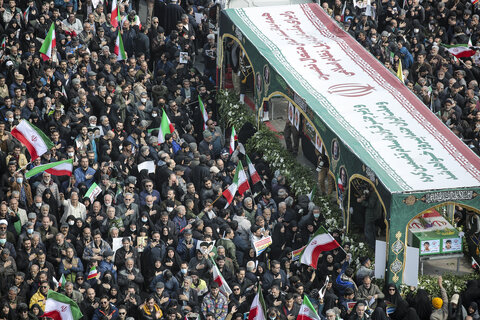 تشییع پیکر مطهر فرماندهان عالی رتبه و جمعی از شهدای تهران