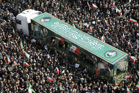 تشییع پیکر مطهر فرماندهان عالی رتبه و جمعی از شهدای تهران