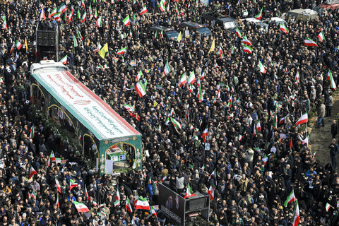 تشییع پیکر مطهر فرماندهان عالی رتبه و جمعی از شهدای تهران