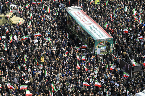 تشییع پیکر مطهر فرماندهان عالی رتبه و جمعی از شهدای تهران