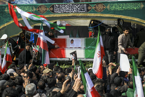 تشییع پیکر مطهر فرماندهان عالی رتبه و جمعی از شهدای تهران