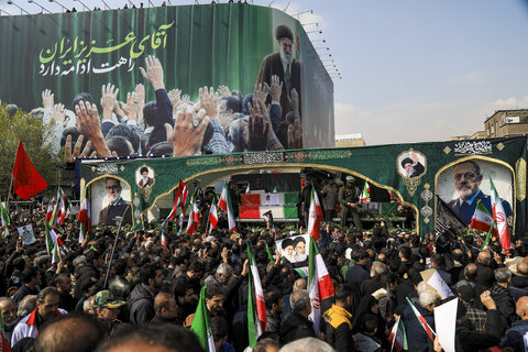 تشییع پیکر مطهر فرماندهان عالی رتبه و جمعی از شهدای تهران