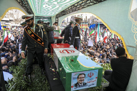 تشییع پیکر مطهر فرماندهان عالی رتبه و جمعی از شهدای تهران