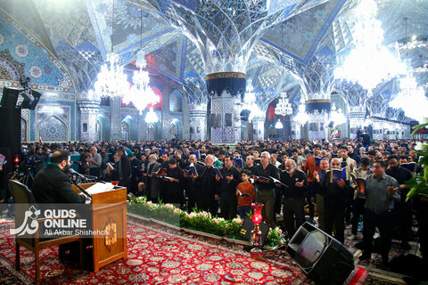 مراسم احیاء شب بیست و سوم ماه مبارک رمضان در حرم مطهر رضوی