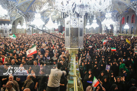 مراسم احیاء شب بیست و سوم ماه مبارک رمضان در حرم مطهر رضوی