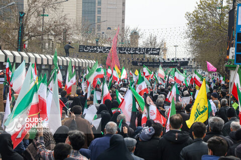 گزارش تصویری | راهپیمایی با شکوه روز جهانی قدس در مشهد - ۱