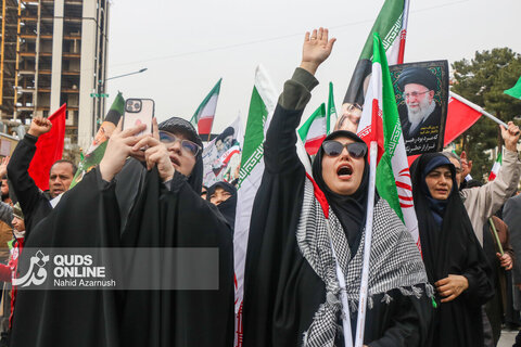 گزارش تصویری | راهپیمایی با شکوه روز جهانی قدس در مشهد - ۱