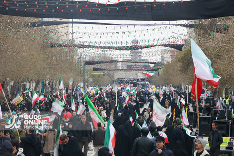 گزارش تصویری | راهپیمایی با شکوه روز جهانی قدس در مشهد - ۱