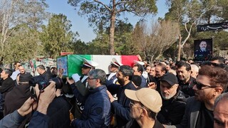 فیلم | پیکر شهید سرلشکر نصیرزاده تشییع شد