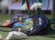 چیدمان ۵هزار درنا به یاد کودکان میناب/ آرزوهایی که درنا شدند
