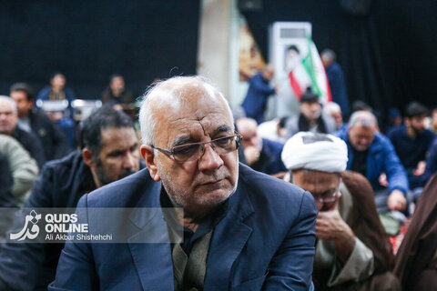 تشییع پیکر شهیدان سرلشگر بسیجی محمد شیرازی و سرگرد مجتبی پارسا روش