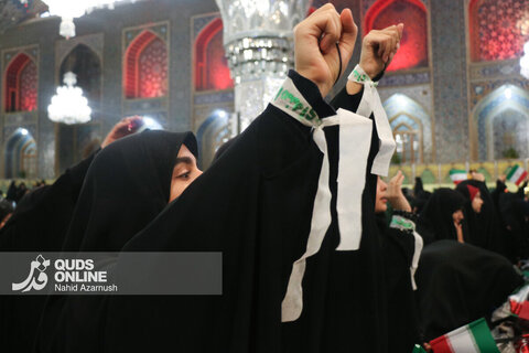 گزارش تصویری | بیعت پنج‌هزار نوجوان با رهبر انقلاب اسلامی در رواق امام خمینی(ره)