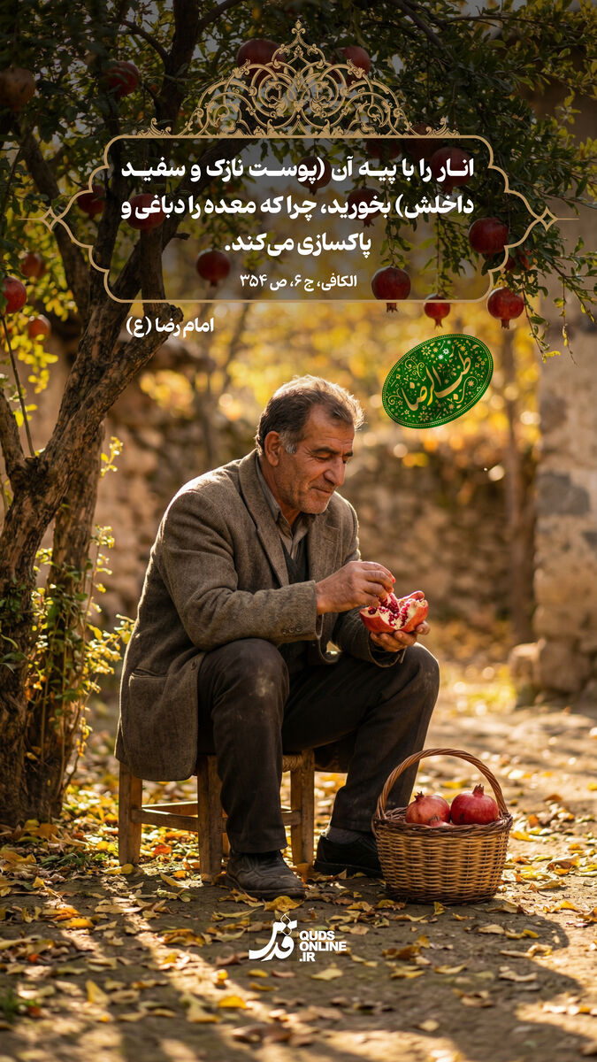طب الرضا | توصیه امام رضا(ع) درباره خوردن انار