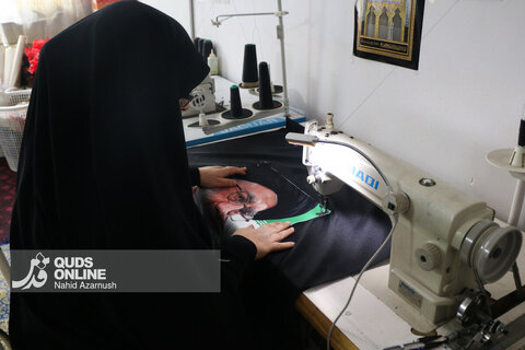 گزارش تصویری | قاب‌هایی از حماسه پارچه و پرچم