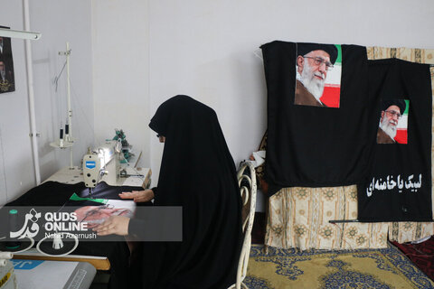 گزارش تصویری | قاب‌هایی از حماسه پارچه و پرچم
