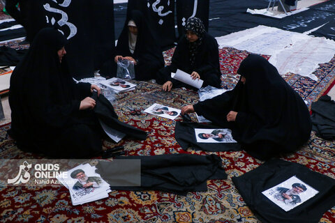 گزارش تصویری | قاب‌هایی از حماسه پارچه و پرچم