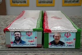 فیلم | قاب‌هایی ویژه از مراسم اربعین شهیدان لاریجانی