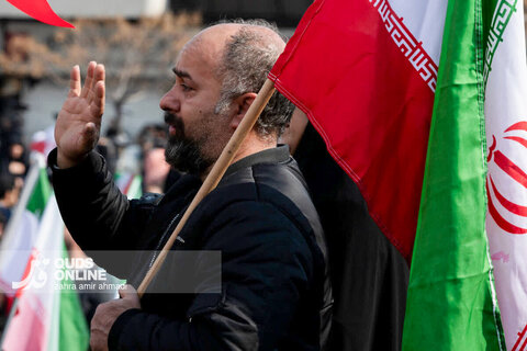 گزارش تصویری | مراسم تشییع «علی لاریجانی»، «غلامرضا سلیمانی» و قهرمانان «ناو دنا»