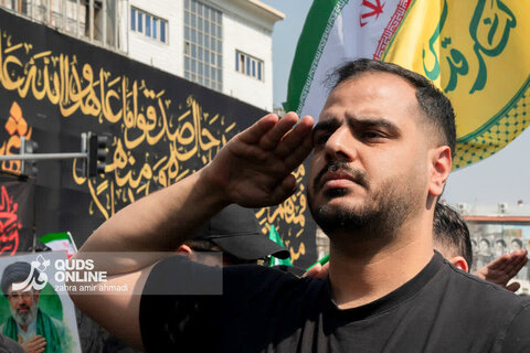 گزارش تصویری | مراسم تشییع «علی لاریجانی»، «غلامرضا سلیمانی» و قهرمانان «ناو دنا»