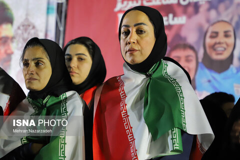 مراسم استقبال از تیم ملی فوتبال بانوان - تبریز