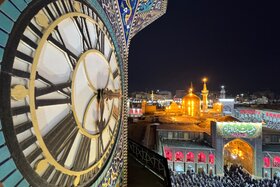 عکس | اولین عکس از حرم مطهر رضوی در لحظه تحویل سال نو
