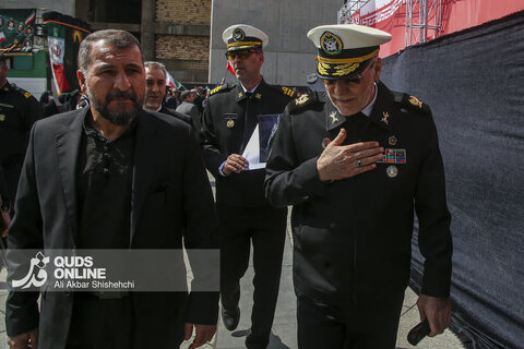 گزارش تصویری | مراسم تشییع قهرمانان «ناو دنا» - مشهد