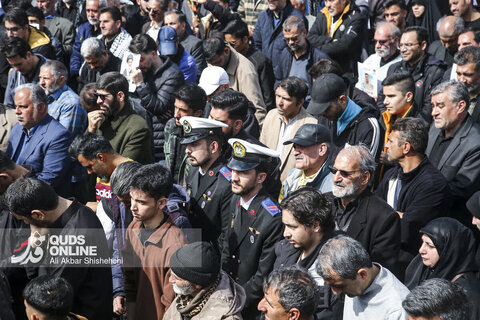 گزارش تصویری | مراسم تشییع قهرمانان «ناو دنا» - مشهد