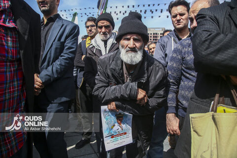 گزارش تصویری | مراسم تشییع قهرمانان «ناو دنا» - مشهد