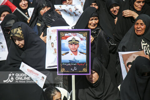 گزارش تصویری | مراسم تشییع قهرمانان «ناو دنا» - مشهد