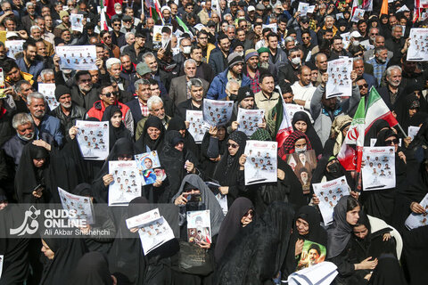گزارش تصویری | مراسم تشییع قهرمانان «ناو دنا» - مشهد
