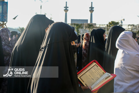 گزارش تصویری | نماز عید فطر در حرم امام رضا(ع)