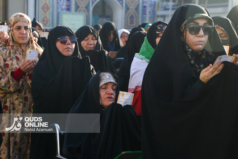 گزارش تصویری | نماز عید فطر در حرم امام رضا(ع)