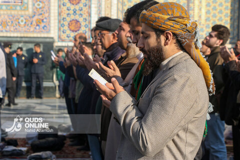 گزارش تصویری | نماز عید فطر در حرم امام رضا(ع)