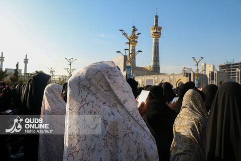 گزارش تصویری | نماز عید فطر در حرم امام رضا(ع)
