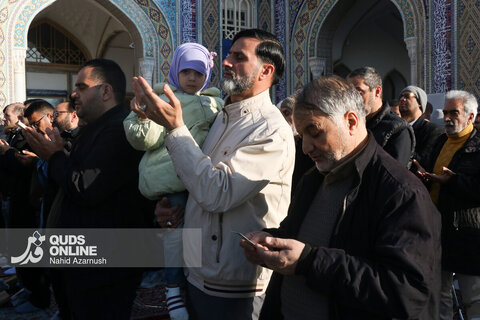 گزارش تصویری | نماز عید فطر در حرم امام رضا(ع)