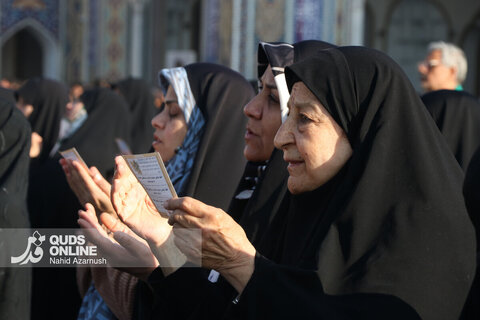 گزارش تصویری | نماز عید فطر در حرم امام رضا(ع)