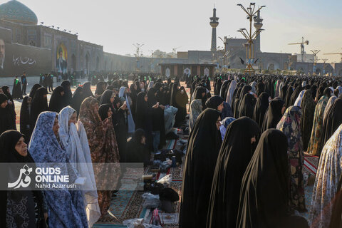 گزارش تصویری | نماز عید فطر در حرم امام رضا(ع)