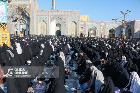 گزارش تصویری | نماز عید فطر در حرم امام رضا(ع)