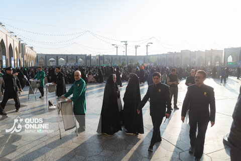 گزارش تصویری | نماز عید فطر در حرم امام رضا(ع)