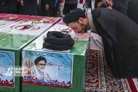 گزارش تصویری | تشییع پیکر شهید "سید اسماعیل خطیب"