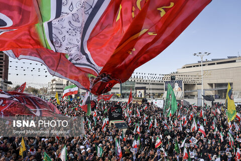 عکس منتخب هفته | تشییع پیکر شهید "سید اسماعیل خطیب" - مشهد