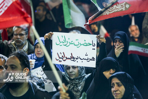 مردم مشهد پای کار؛ تجمع با شکوه مدافعان وطن در خیابان‌های شهر