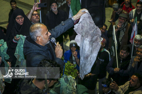 خانوه شهدای مدرسه میناب دراجتماع شبانه مشهد